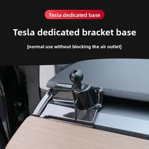 Car Phone Mount Adapter for Tesla Model 3 Model X Model S Model Y Holder Stand Mobile Car Cellphone Only Base