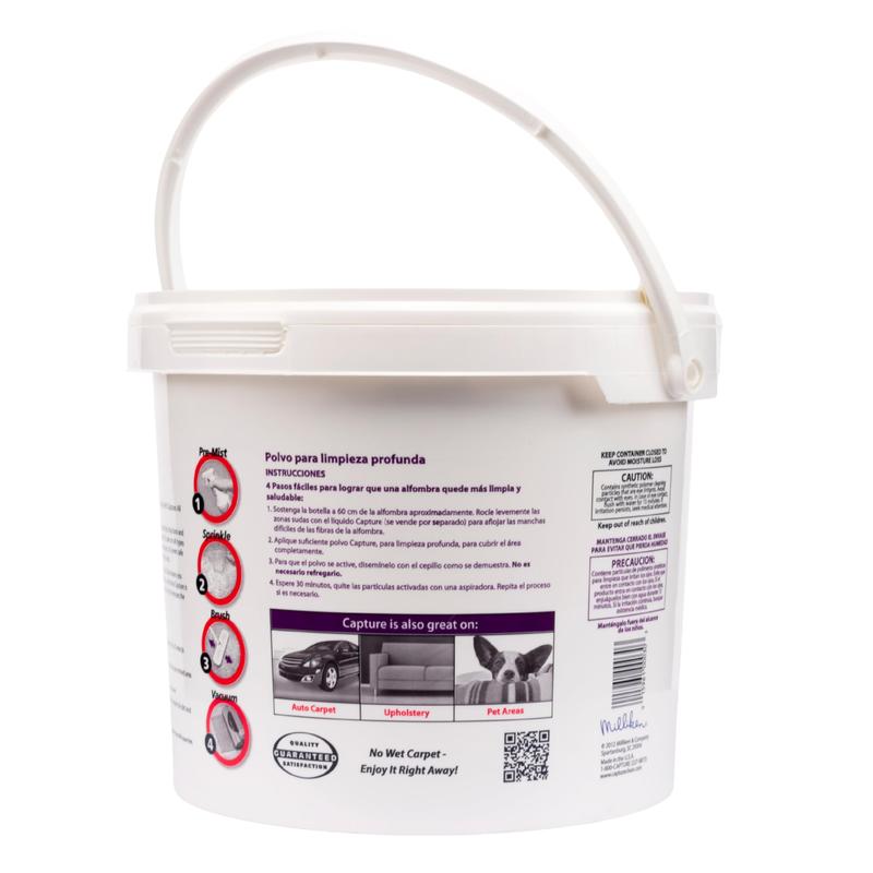 Capture Carpet Dry Cleaner Powder 8 Pound - Resolve Allergens Stain Smell Moisture from Rug Furniture Clothes and Fabric, Mold Pet Stains Odor Smoke and Allergies Too