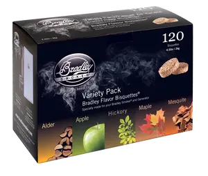 5 Flavor Variety Pack Wood Bisquettes