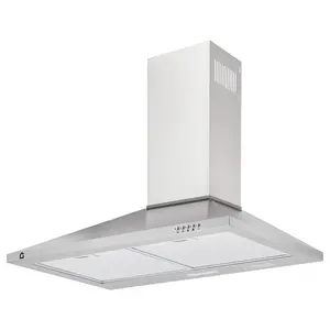 30 in Range Hood Wall Mount with Ducted/Ductless Conversion, Aluminum Filters, 3-Speed Exhaust Fan, LED Light, Button Control