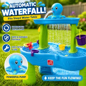 Water Table Pump, Octopus Battery Powered Water Pump for Water Table 3 Hours Non-Stop Fun Summer Outdoor Water Toys Outside Water Play Table Accessories for Toddlers Kids