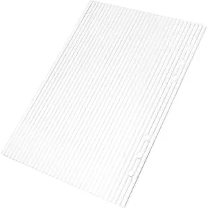 A5 Acrylic Binder Cover, Transparent 6 Hole Budget Binder for Office Use, Acrylic Protector 6 Hole Jacket View Window Removable Design
