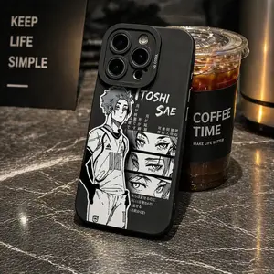 Popular Anime B-Blue L-Lock ITOSHI SAE Phone Case Compatible with for iPhone 17 Air 16 15 14 13 12 11 Pro Max Plus , Featuring a Soft TPU Back Cover That Is Anti-Fall