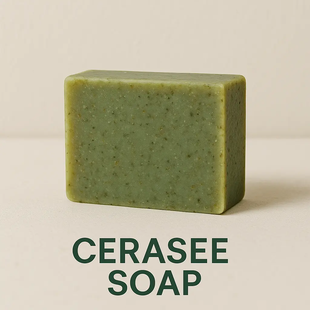 Cerasee Bar Soap - Natural, Soothing Green Bar Cleanser for Daily Hydration and Gentle Body Care