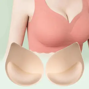 Women's Thick Chest Pads, Breathable Foam Inserts for Bras and Vests, Comfortable Breast Support for All Day Wear Fit