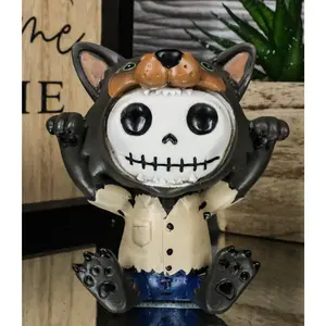 Ebros Furrybones Wolfie The Werewolf Figurine Small 3 Inch Furry Bones Werewolf
