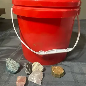 Stoner Macks 1 Gallon Adventure Bucket - Red Plastic with Durable Handles for Outdoor Exploration