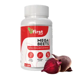 Mega Beets – Nitric Oxide Booster with Organic Beet Root for Energy, Endurance, Circulation & Heart Wellness – 60 Capsules