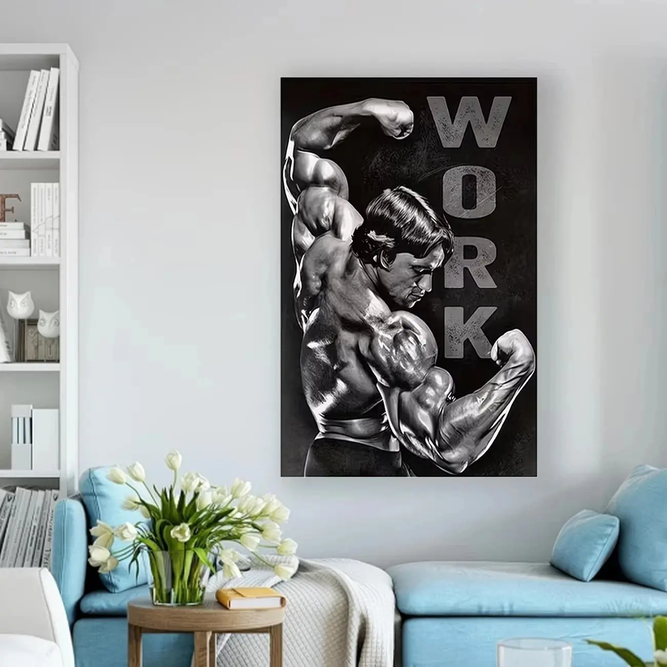 Arnold Schwarzenegger Bodybuilding Gym Workout Motivation Wall Art Poster