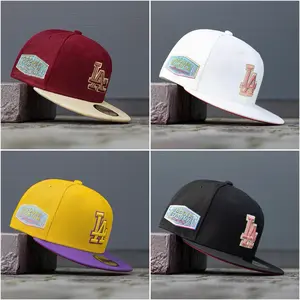 Embroidered Snapback Hat, Street Style Hip Hop Cap with Bold Letter Stitch Design