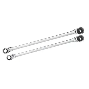 212 MAIN Extra-Long Reach XL Ratcheting Wrench Set - 21x22mm, High-Polish, Heavy-Duty Hand Tool for Precision Fastening Tasks