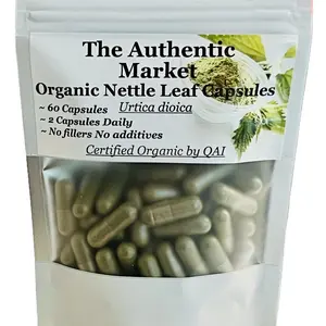 Organic Nettle Leaf Capsules supports Adult Brain Health and Detoxification - Vitamin, Supplement, Healthcare