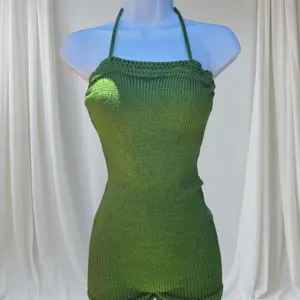 Knit crisscross body suit Womenswear Bodysuit Comfy Summer Love Crochet Fit Tops Short Tight Fitting Playsuit Minimalist