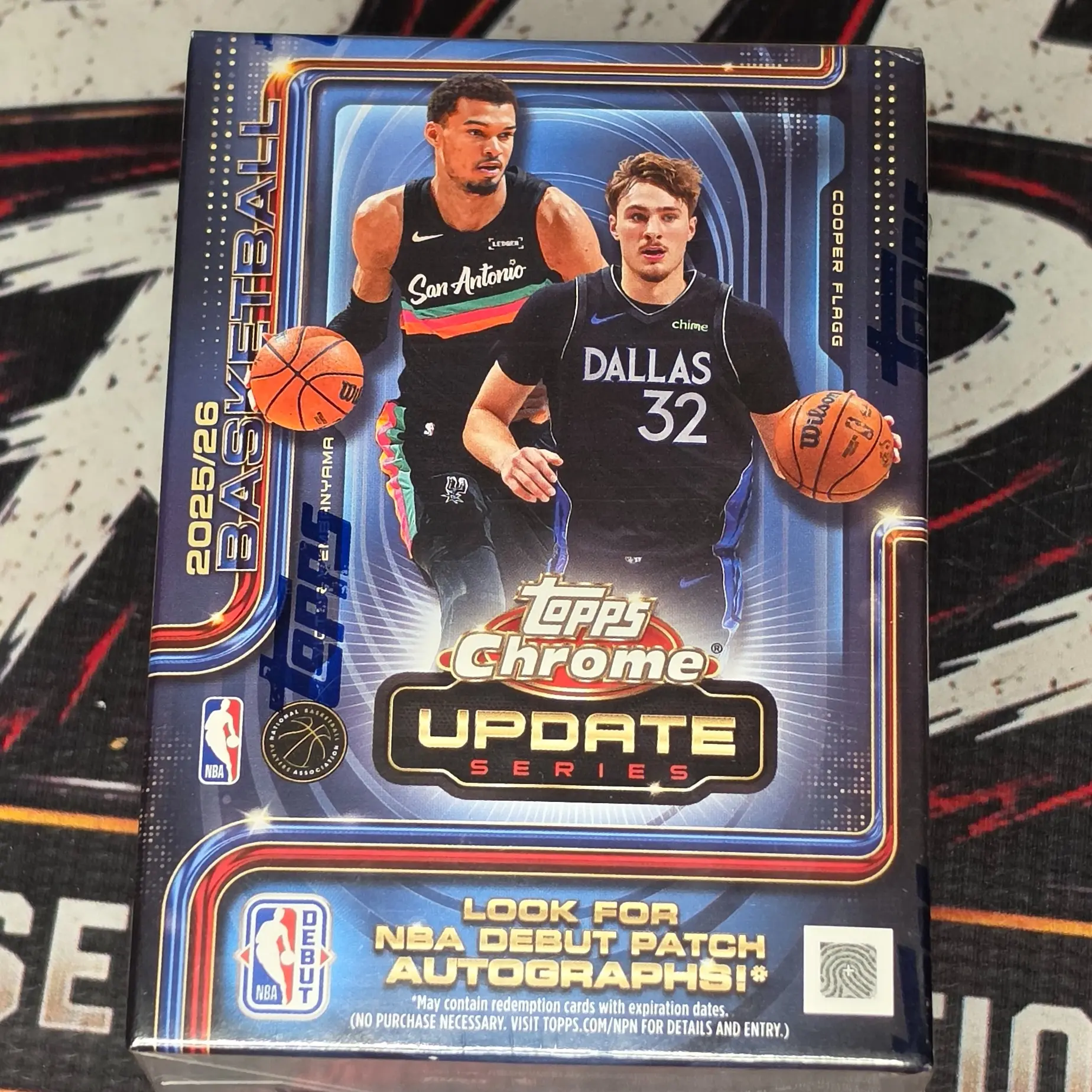 25-26 Topps Chrome Update Series Blaster Box