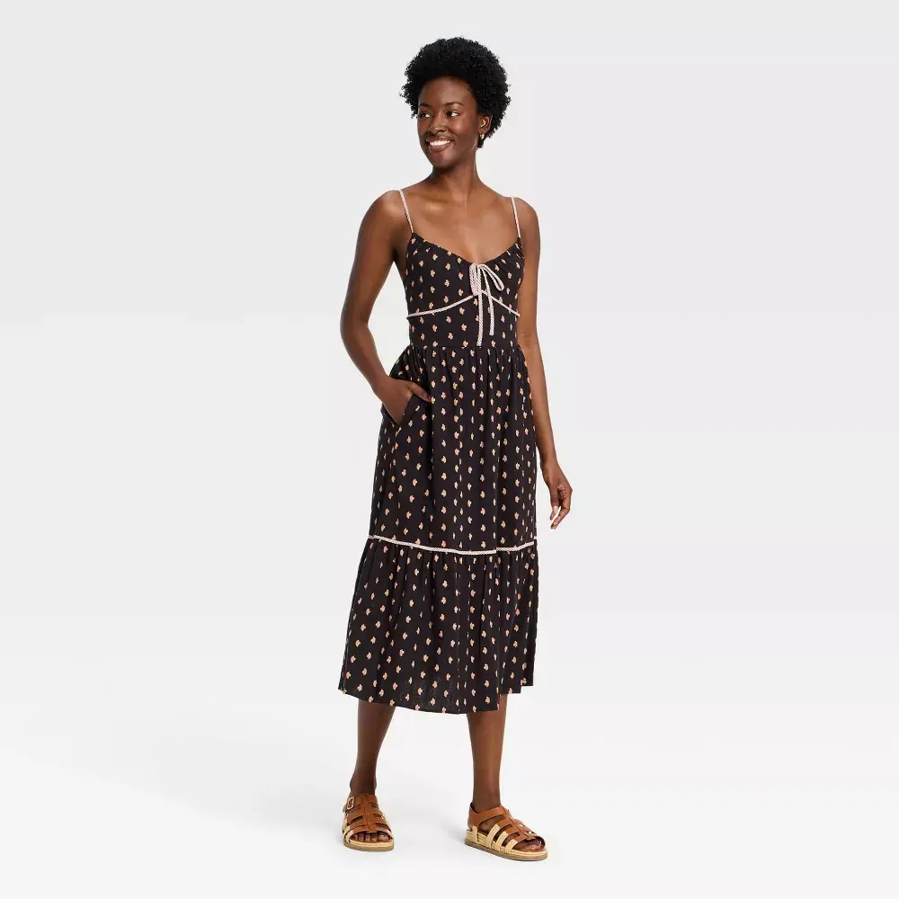 Women's Ruffle Maxi Pullover Sundress - Universal