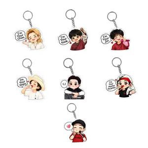 Kpop Music Keychain, I'm Your Hope, Kook, Chim, Jin, Mucho Picante Keychains, Armyrang Keyring, Gift for Fan