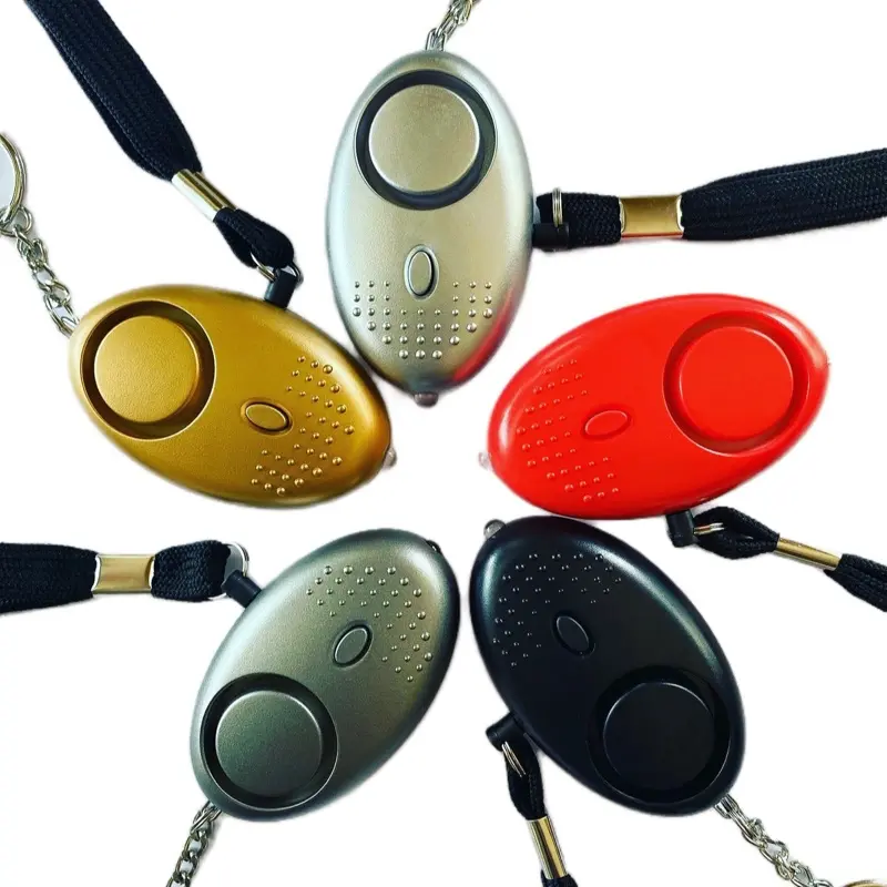 “ Fireflies“ Loud Alarm Self-Defense Alarm & Bright Flashlight Keychain in Various Colors, Versatile Design for Safety and Style