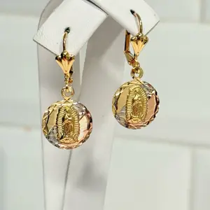 14k Gold Plated Guadalupe Earrings