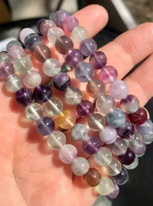 Rainbow Fluorite 8mm Bracelet – Balance & Mental Clarity