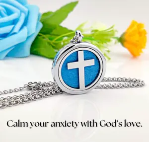 Elegant Women's Round Box Essential Oil Aroma Diffuser Locket Necklace - Perfect Gift for Her, Aromatherapy Jewelry, Stylish & Functional, Relaxation & Wellness Accessory Does not apply