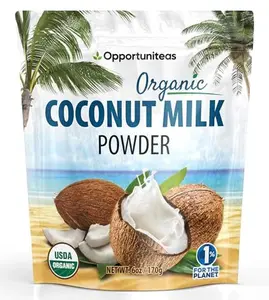 Opportuniteas Coconut Milk Powder - Non Dairy Vegan Creamer For Coffee, Tea, Smoothies, Yogurt & Cooking - Full Fat & Unsweetened For Keto & Paleo Diet - Dried & Powdered at a Low Temperature