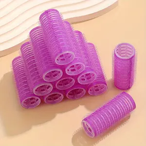 12pcs Self Grip Curlers Rollers Salon Hairdressing Self Holding DIY Hair Styling Curling Tools for Women Men