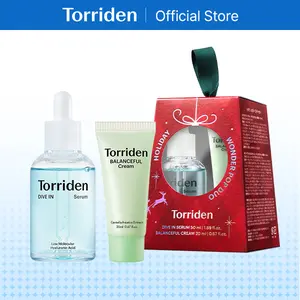 [Torriden Official] Holiday Wonder Pop Duo (RED/GREEN/BLUE) | DIVE IN Serum 50ml / 1.69 fl. oz. + BALANCEFUL Cream 20ml / 0.67 fl.oz. | Affordable Hydrating Skincare Duo for Holiday gift, Stocking stuffer