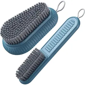 Cleaning Brush Soft Bristle Brush for Laundry, Clothes, Underwear, Shoes Scrubbing, Easy to Grip Household Cleaning Brushes Tool for Countertops, Bathtubs (Blue)