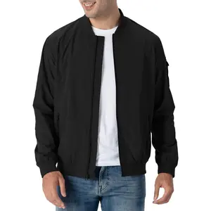 Men's Lightweight Bomber Jacket Causal Fashion Stylish Windbreaker Light Jacket
