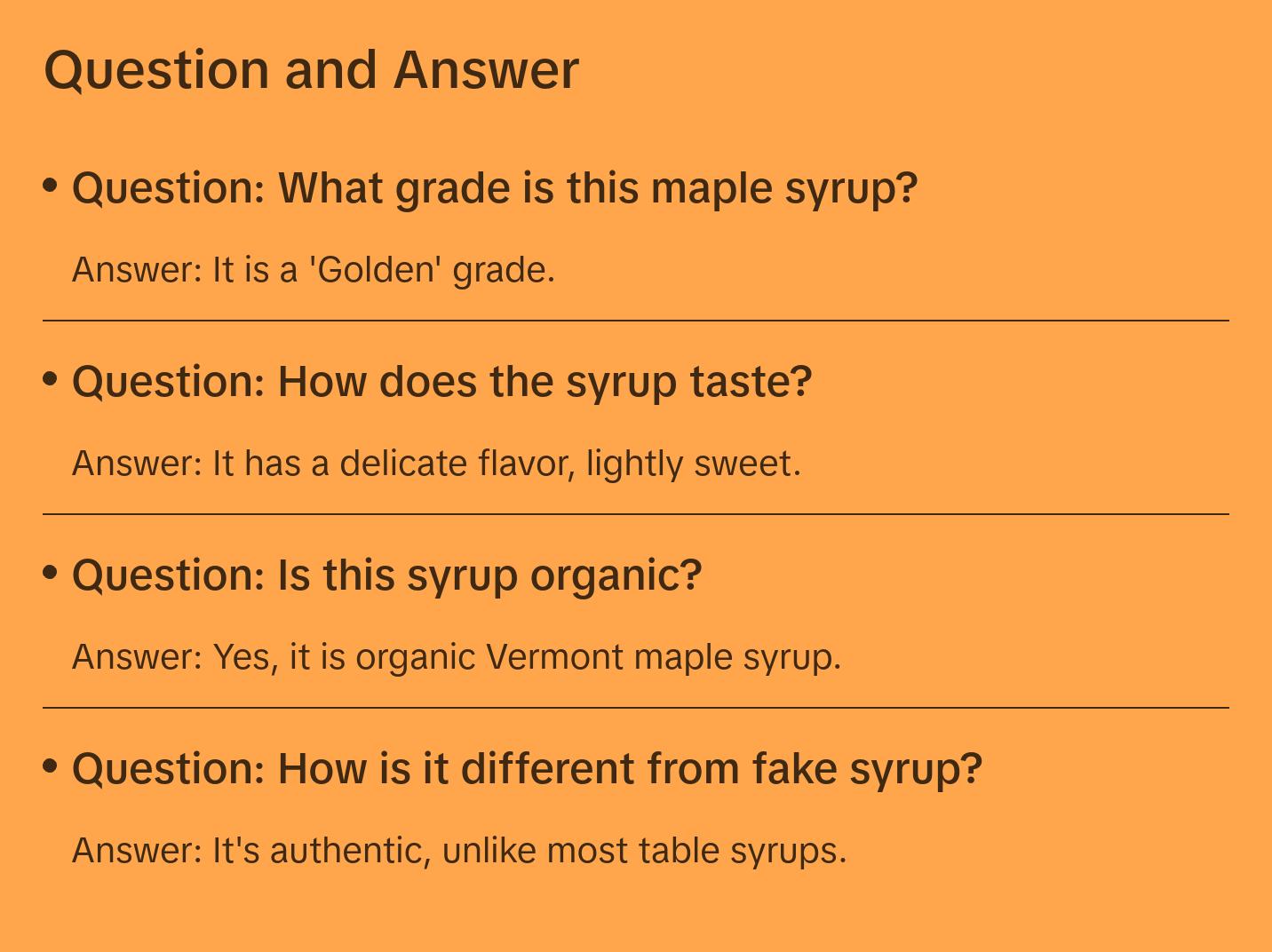 Golden Organic Vermont Maple Syrup - Jug