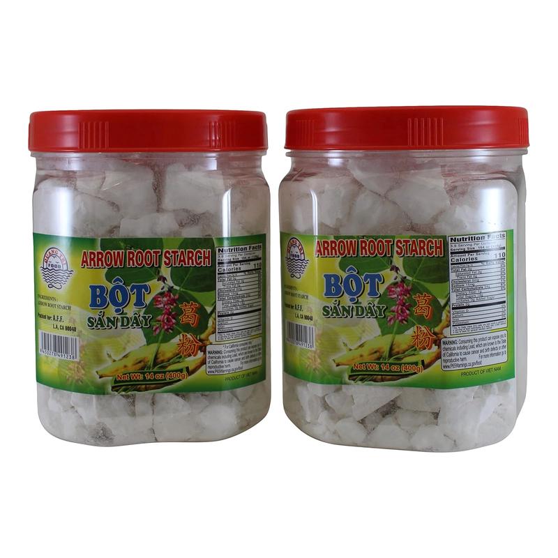 Arrowroot Starch, Bot San Day, Gluten Free Thickener, 14 Ounce, Pack of 2