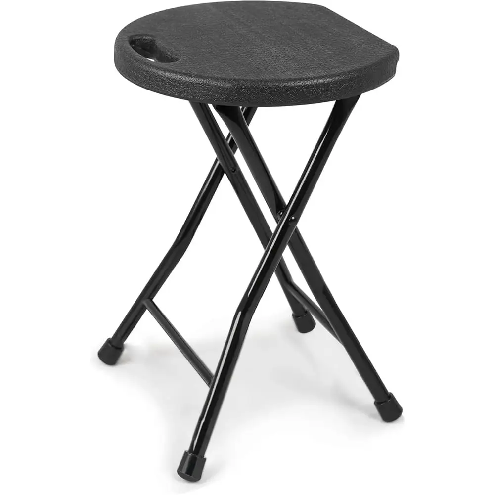 Folding Chair, Heavy Duty Steel Frame Reception Visitor Chair, 600 LBS Load Capacity Portable Foldable Seat with Footrest for Office Waiting Room Outdoor Activities