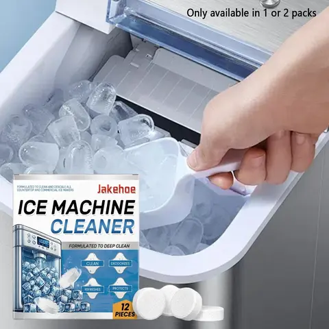 Ice Machine Cleaner Tablets for Descaling Limescale Buildup and Odor Removal, Gentle Cleaning for Prolonged Ice Maker Life, Household Maintenance Supplies, Ice Machine Care, Prolonged Lifespan