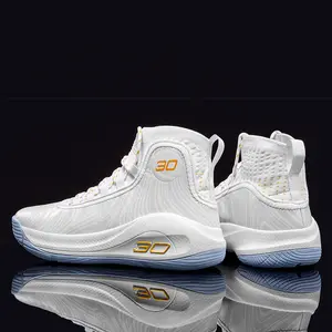 Men's Basketball Shoes Practical Training Shoes On-Court Competition High-Top Sports Shoes