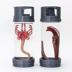 Alien Jar Xenomorph Specimen Facehugger Chestburster Embryo Glass Jar, Movie Prop Replica, Home Decor, Desktop Crafts, Unique Collectible Item