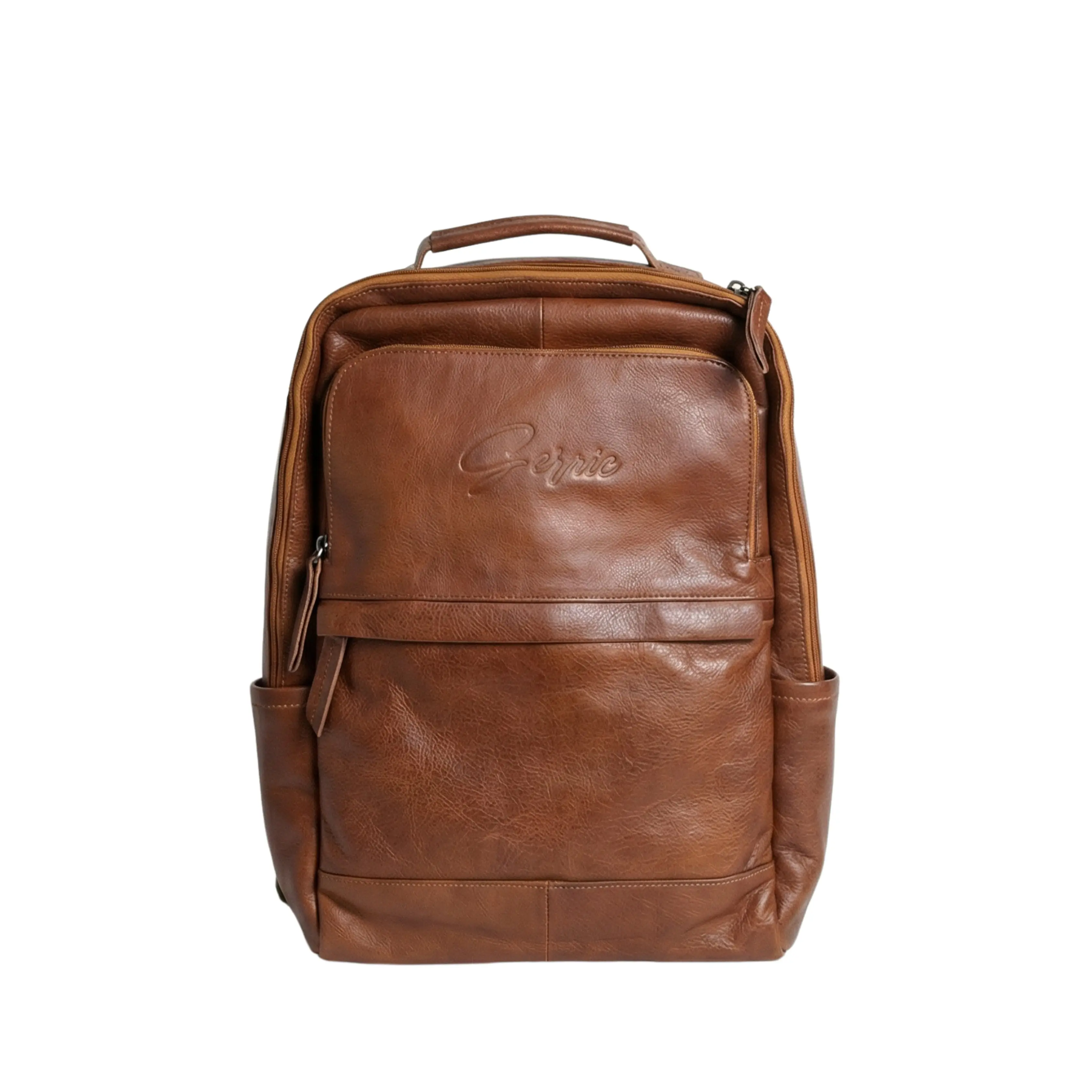 Generic NYC 12 Premium Leather Backpack Men’s Laptop Travel Work Bag