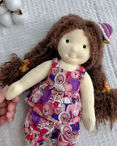 12" Waldorf Doll Alice - Handmade Doll | Cute Stuffed Plush Toy | Unique Christmas Gift for Toddlers