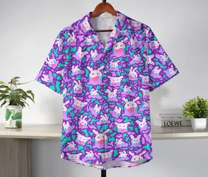 Goomy Hawaiian Shirt Tropical Hawaii Set Hawaii Button up Shirt Summer Beach Short Goomy Shirt Gifts