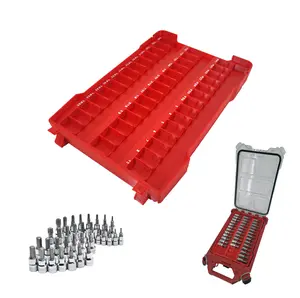 Milwaukee Packout Low Profile Compact Organizer Compatible Husky 3/8" Bit Socket Set Tray