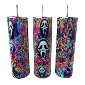 Scream Ghost Face  20oz Stainless Steel Tumbler Drinkware Flasks