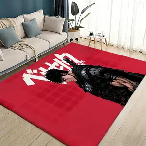 Guts Sword In Berserk Berserk Floor Mat Flannel Rugs Soft Warmth Floor Mat Thickened Non-Slip for Room Home Decor Door Mat Strong Water Absorption Upgraded Anti-Slip Backing Easy to Clean Home Decorative Rug