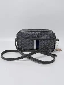 Pre-owned Goyard Canvas Crossbody Bags Cap Vert PM Grey Crossbody Shoulder Handbag Crossbody Bag P001GY