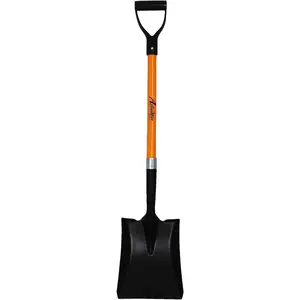 Ashman Heavy-Duty Transfer Shovel (1-Pack) with 41-Inch long Durable Handle and Blade- Ideal for Construction, Landscaping, Gardening, and Snow Removal- Durable, Rust-Resistant, and Multipurpose Scoop