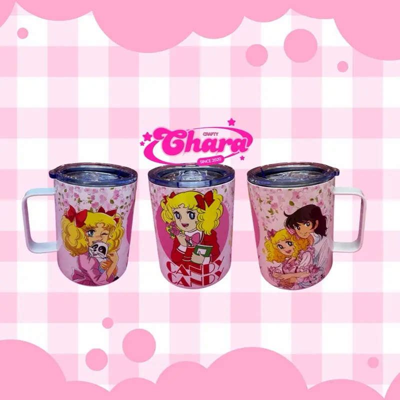 Tazas 12oz stainless steel candy candy Mug Drinkware Reusable Washable Coffee