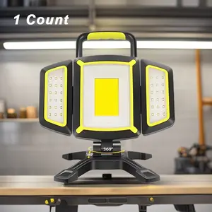 30w Rechargeable Work Light, 3000 Lumens Magnetic Work Lamp, Portable Cordless Job Site Lighting, Ideal for Construction, Garage, Camping, Car Repair