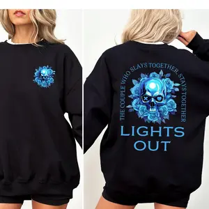 Lights Out Book 2 side Sweatshirt, Navessa Allen Hoodie, Into Darkness T-shirt, Book Merch Shirt, Dark Romance Shirt