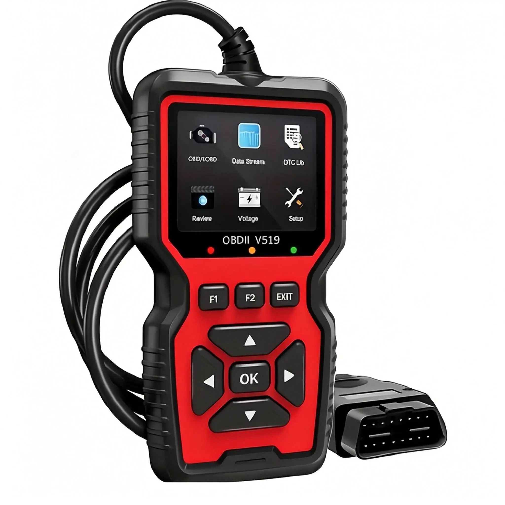 Professional OBD2 Scanner Tool - Efficient Car Maintenance Error Code Eraser with Live Data, Cloud Printing, Dual UI Mode for Check Engine Light, DIY Enthusiasts Automotive Repair