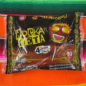 Rockaleta 20pcs - Chili 4 Layers & gum center Lollipop
