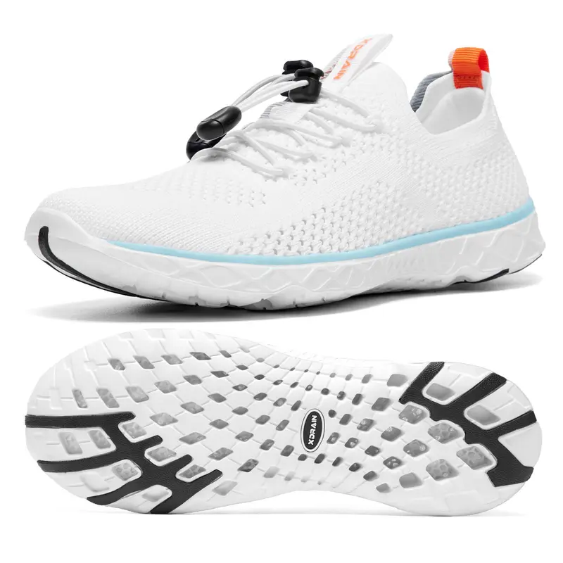 KOLILI Women's Pull-On Aqua Water Shoes, Lightweight Breathable Mesh Tech Knit Outdoor Water Footwear with Arch Support, Cushioned EVA Midsole, Snug Ankles, Sticky Wet Traction | Spotlight Day,outdoorfun