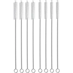 Straw Cleaner Brush Set, 8-Piece Long Cleaning Brush for Straws on Tumbler, Water Bottle, Sippy Cup, Pipes, Tubes and Hummingbird Feeders